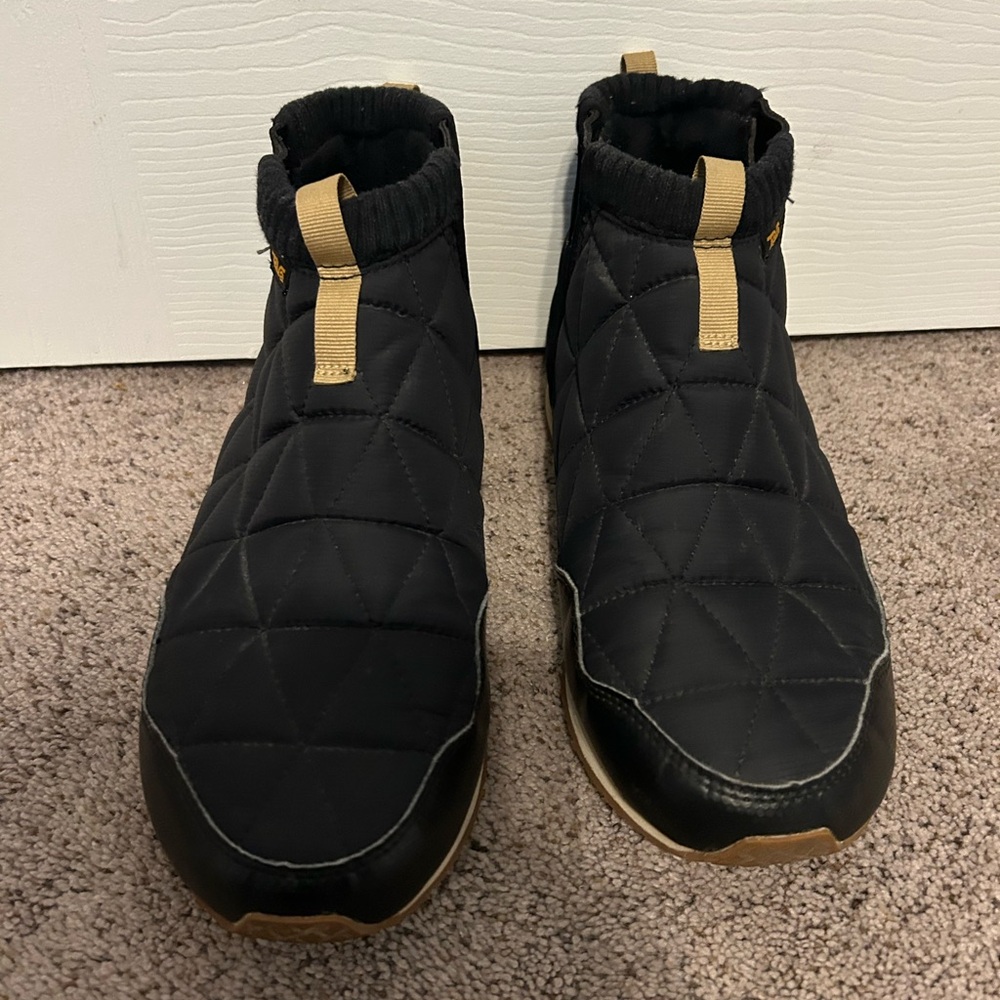 Teva Black Quilted Ankle Boots
